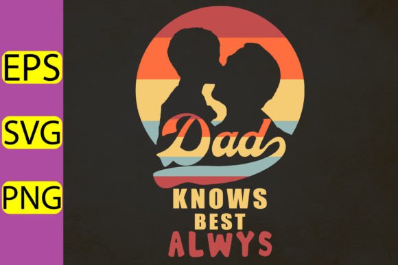 Father’s Day Vintage Black Tee Graphics for Crafts