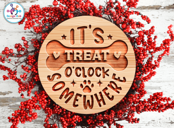 It’s Treat O’Clock Somewhere Round SVG: Graphics for Crafts