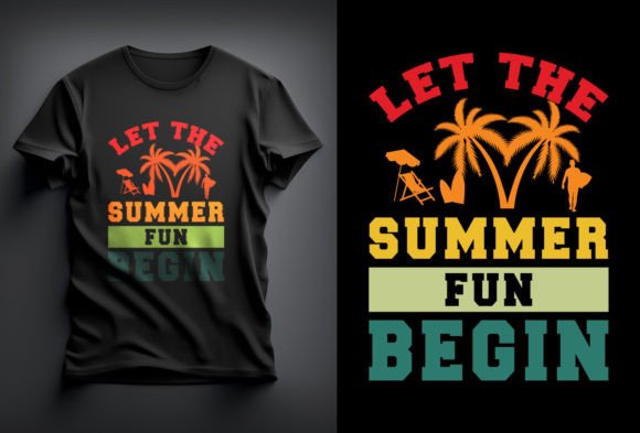 Summer T-Shirt Design Graphics for Local Business Branding