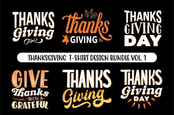 Thanksgiving SVG T-Shirt Designs Bundle: Graphics for Real Branding